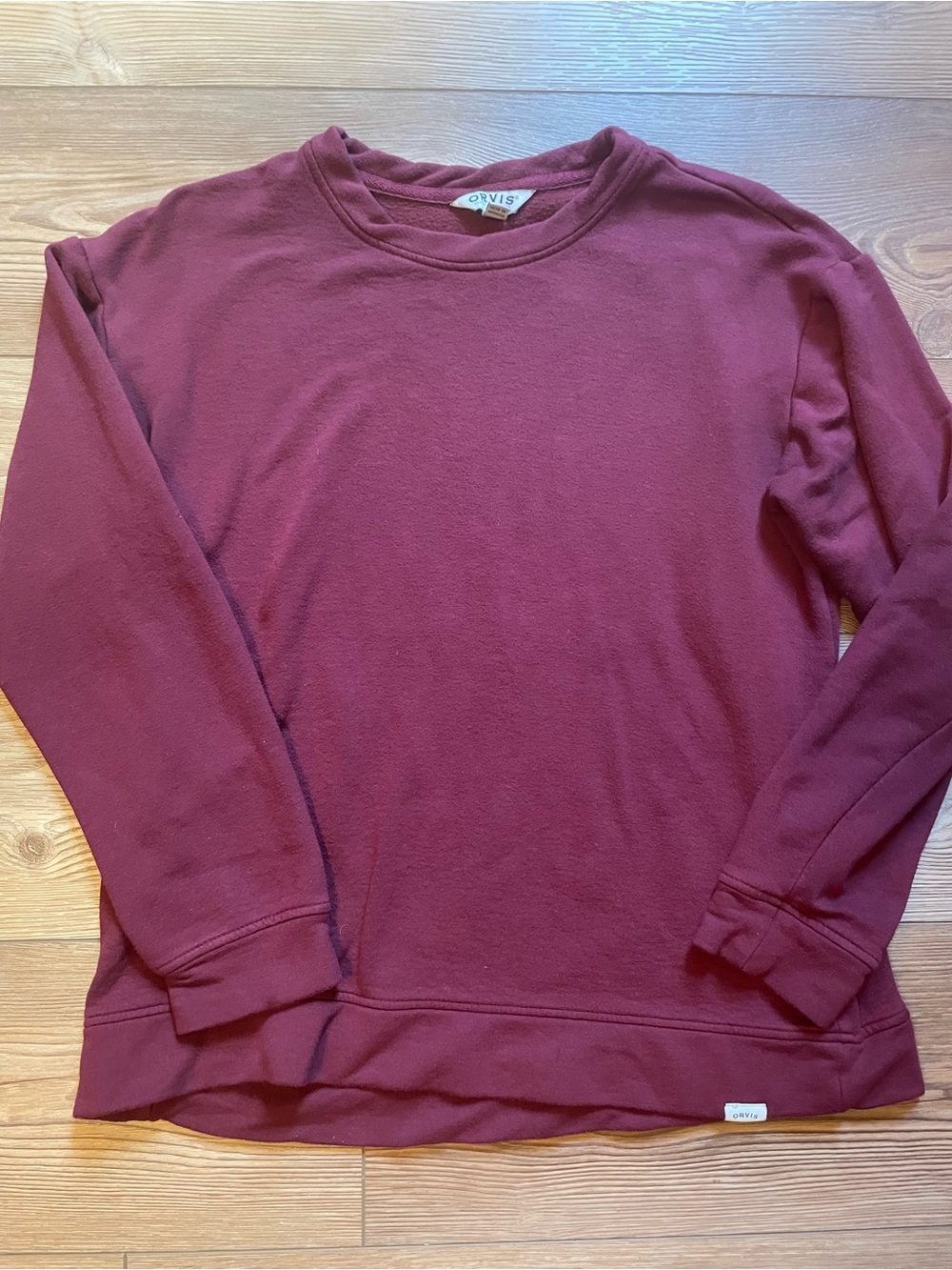 Orvis Women's Burgundy Crewneck Sweatshirt